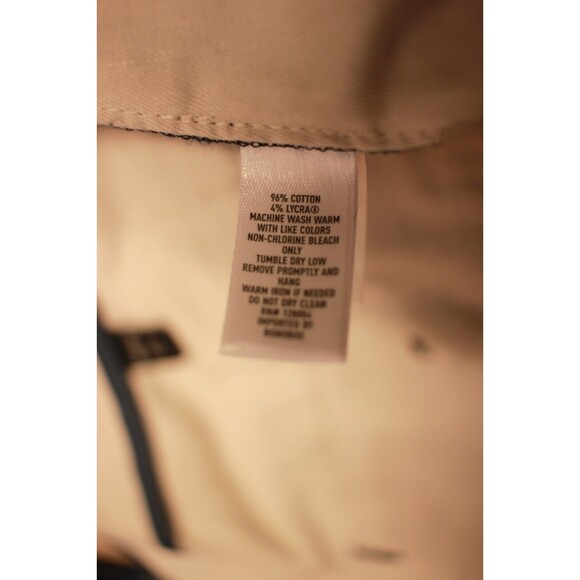 Bonobos Mens Pants Blue Chino Slim Straight Leg Flat Front Trouser Size 33x32 - Picture 10 of 10